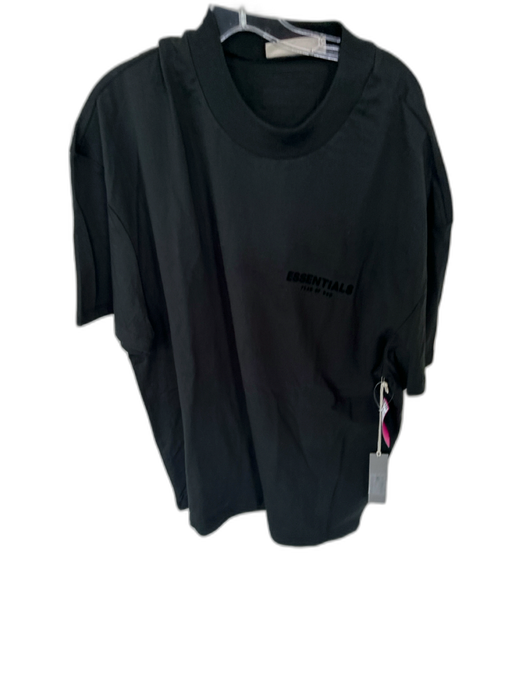 Essentials NWT Size XL Black Cotton Heathered Logo Men's T-Shirt Black / XL