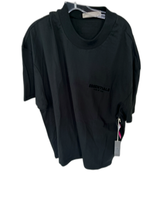 Essentials NWT Size XL Black Cotton Heathered Logo Men's T-Shirt Black / XL