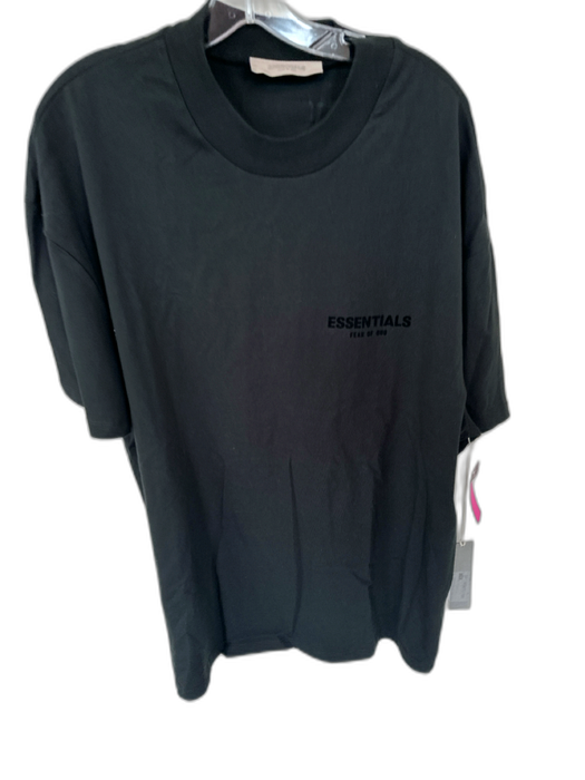 Essentials NWT Size XL Black Cotton Heathered Logo Men's T-Shirt Black / XL