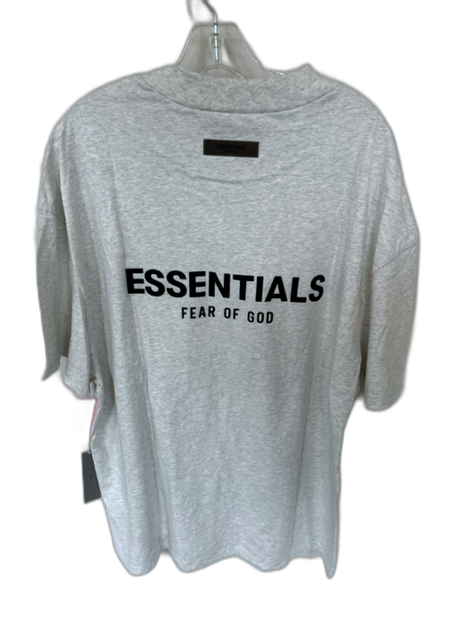 Essentials NWT Size XL Light Gray & Black Cotton Heathered Logo Men's T-Shirt Light Gray & Black / XL