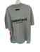 Essentials NWT Size L Dark Gray & Black Cotton Heathered Logo Men's T-Shirt Dark Gray & Black / L