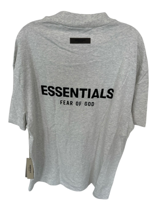 Essentials NWT Size L Light Gray Cotton logo Heathered Men's T-Shirt Light Gray / L