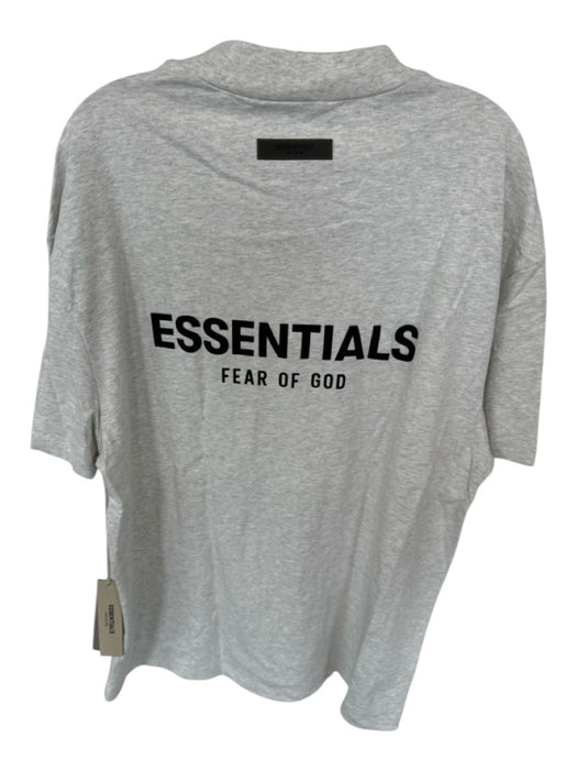 Essentials NWT Size L Light Gray Cotton logo Heathered Men's T-Shirt Light Gray / L