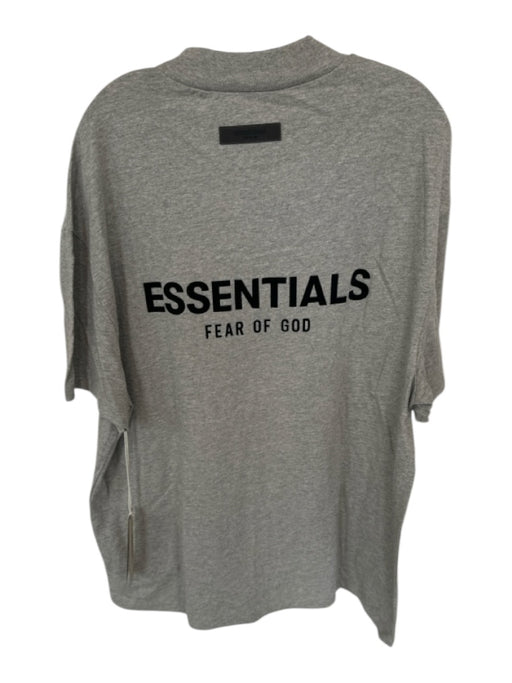 Essentials NWT Size L Dark Gray Cotton logo Heathered Men's T-Shirt Dark Gray / L