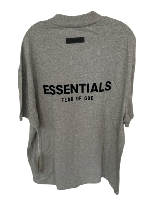 Essentials NWT Size L Dark Gray Cotton logo Heathered Men's T-Shirt Dark Gray / L
