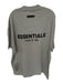 Essentials NWT Size L Dark Gray Cotton logo Heathered Men's T-Shirt Dark Gray / L