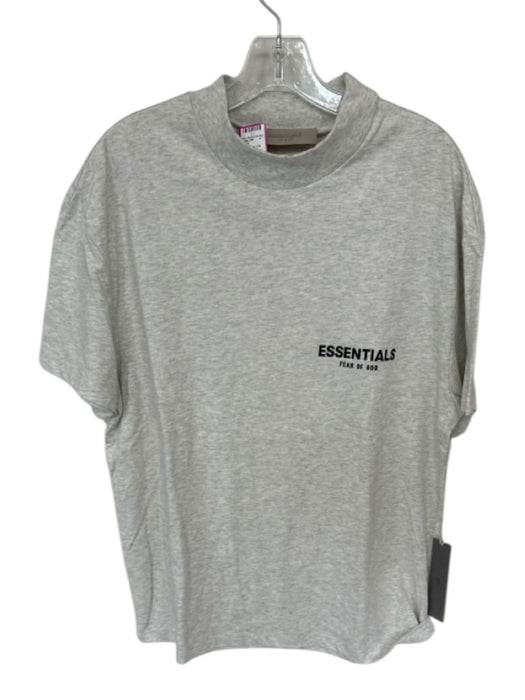 Essentials NWT Size XS Light Gray Cotton logo Heathered Men's T-Shirt Light Gray / XS