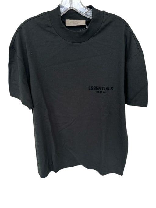Essentials NWT Size XS Black Cotton logo Heathered Men's T-Shirt Black / XS