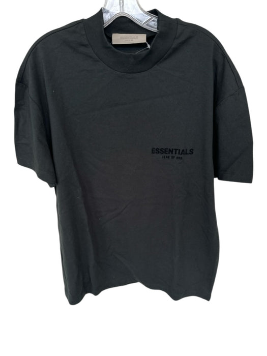 Essentials NWT Size XS Black Cotton logo Heathered Men's T-Shirt Black / XS