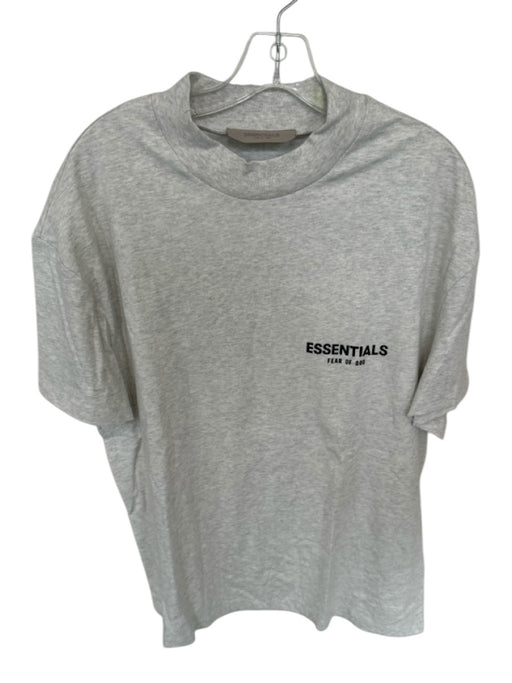 Essentials NWT Size S Light Gray Cotton logo Heathered Men's T-Shirt Light Gray / S