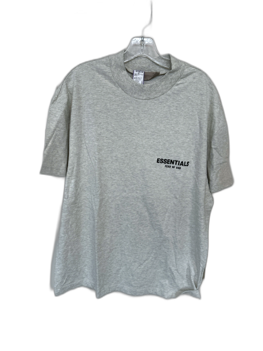Essentials NWT Size XL Light Gray & Black Cotton logo Heathered Men's T-Shirt Light Gray & Black / XL