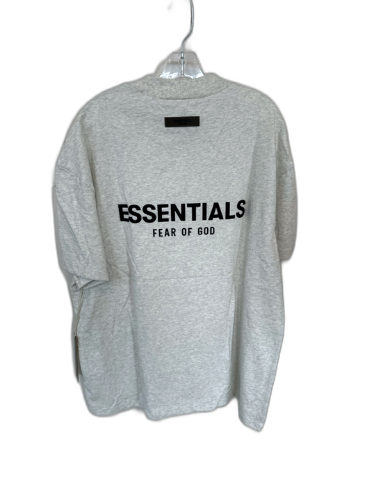 Essentials NWT Size S Light Gray & Black Cotton logo Heathered Men's T-Shirt Light Gray & Black / S