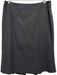 Akris Size 6 Dark Gray Wool Back Zip A Line Knee length Skirt Dark Gray / 6