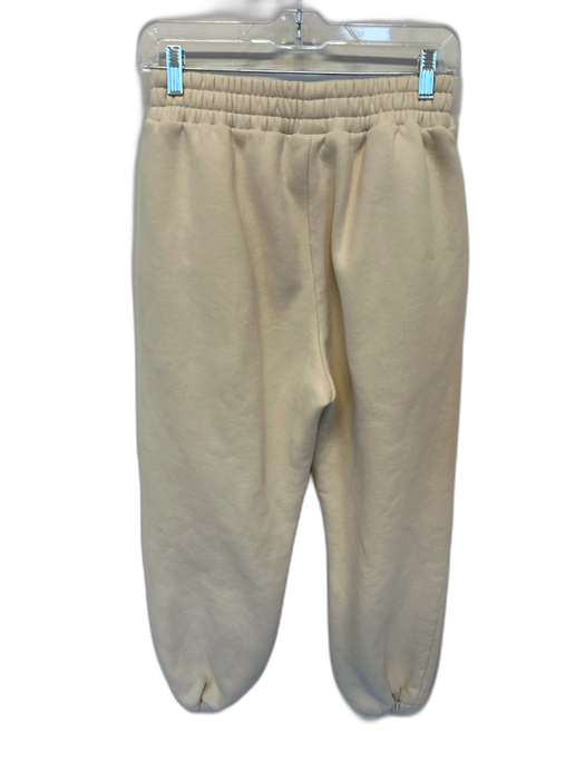 Comfrt Size M Cream Cotton Blend Jogger Athletic Pants Cream / M