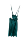 Hello Molly Size S Forest Green Polyester Spaghetti Strap Open Back Gown Forest Green / S