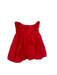 Princess Polly Size 4 Red Polyester Strapless Back Zip Bubble Hem Dress Red / 4