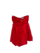 Princess Polly Size 4 Red Polyester Strapless Back Zip Bubble Hem Dress Red / 4
