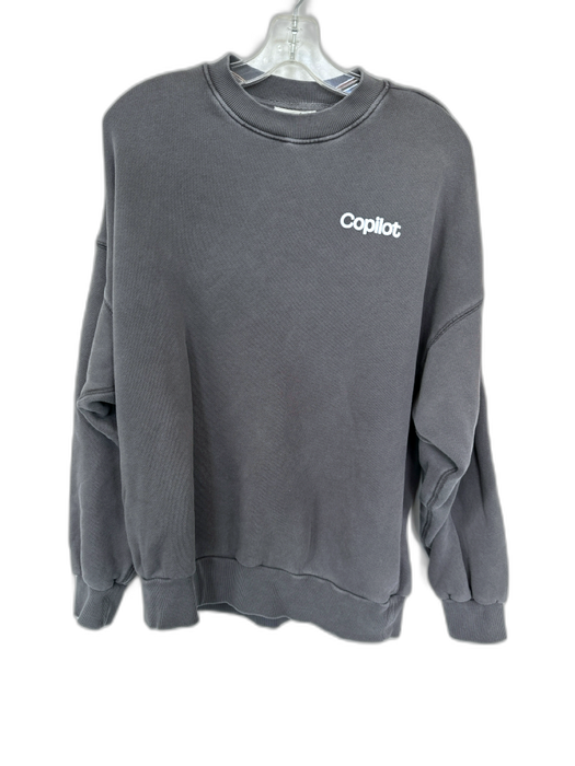 Elwood Size M Gray Cotton Graphic Crew Neck Athletic Sweatshirt Gray / M