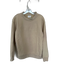 Size M Taupe Cotton Long Sleeve Crew Neck Sweatshirt Taupe / M
