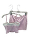 More To Come Size S Pink & White Polyester Corset Mini Spaghetti Strap Skirt Set Pink & White / S