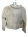 Spartina Size M Cream Cotton Full Zip Raw Hem Cropped Jacket Cream / M