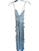 Beginning Boutique Size 4 Baby Blue Polyester Halter Neck Ruffles Back Tie Gown Baby Blue / 4