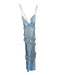 Beginning Boutique Size 4 Baby Blue Polyester Halter Neck Ruffles Back Tie Gown Baby Blue / 4