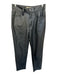 Madewell Size 26 Black Vegan Leather High Waist Wide Leg Cropped Pants Black / 26