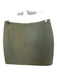 Showpo Size 4 Sage green Polyester Blend Back Zip Mini Skirt Sage green / 4