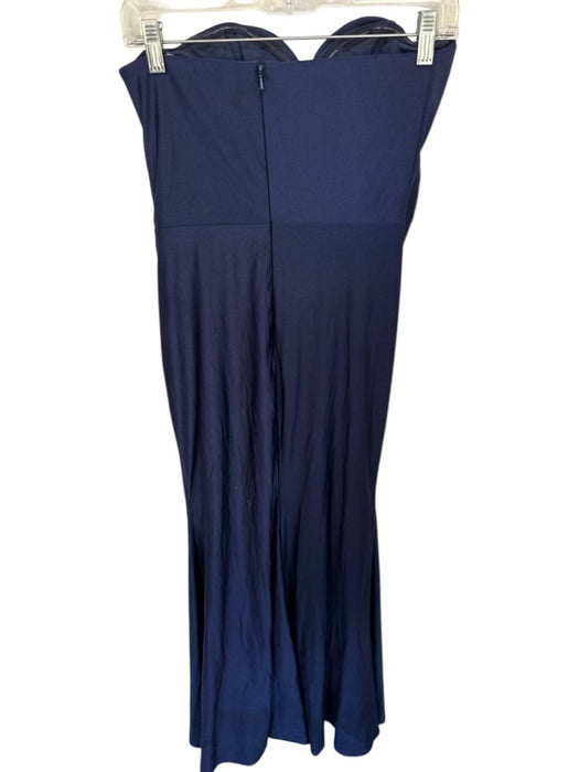 Cinderella Size 6 Navy Polyester Halter Neck Padding Gown Navy / 6