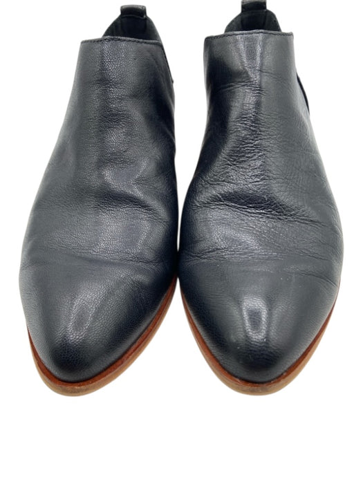 Frye and Co. Shoe Size 8.5 Black & Tan Leather Pointed Rounded Toe Shootie Flats Black & Tan / 8.5