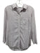 Club Monaco Size XS White, Red & Blue Long Sleeve Striped Button Down Collar Top White, Red & Blue / XS