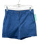 J. Crew Size XS Blue Cotton Blend High Rise Side Pockets Zip & Button Shorts Blue / XS