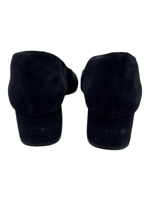 Loeffler Randall Shoe Size 9 Black Suede Almond Toe Short Block Heel Pumps Black / 9