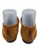 Margaux Shoe Size 40 Tan Brown Suede Almond Toe Slip On Stitch Detail Loafers Tan Brown / 40