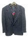 Pal Zileri Blue & Gray Wool Blend Plaid 2 Button Men's Blazer 40