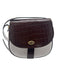 Bally White & Brown Pebbled Leather Crossbody Button Close Gold Hardware Bag White & Brown / M