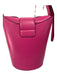 Salvatore Ferragamo Pink Leather One Handle Gold Hardware Bucket Bag Pink / S