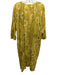 Par & Escala Size M/L Mustard Yellow Cotton Tie Dye Circles Button Detail Dress Mustard Yellow / M/L