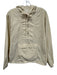 Outdoor Voices Size M Beige Nylon 1/2 Zip Hooded Athletic Pullover Jacket Beige / M