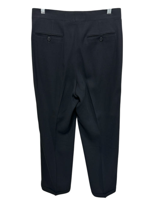 No Brand Size Est 30 Black Wool Blend Solid Dress Men's Pants Black / Est 30