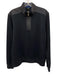Boss Size M Navy Cotton Blend Solid Quarter Zip Sweatshirt Long Sleeve Shirt Navy / M