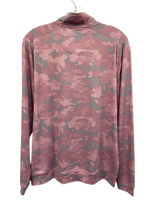Johnnie O NWT Size M Pink Synthetic Camo Athletic Quarter Zip Long Sleeve Shirt Pink / M