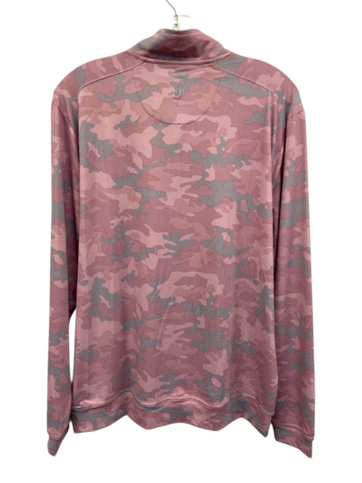 Johnnie O NWT Size M Pink Synthetic Camo Athletic Quarter Zip Long Sleeve Shirt Pink / M