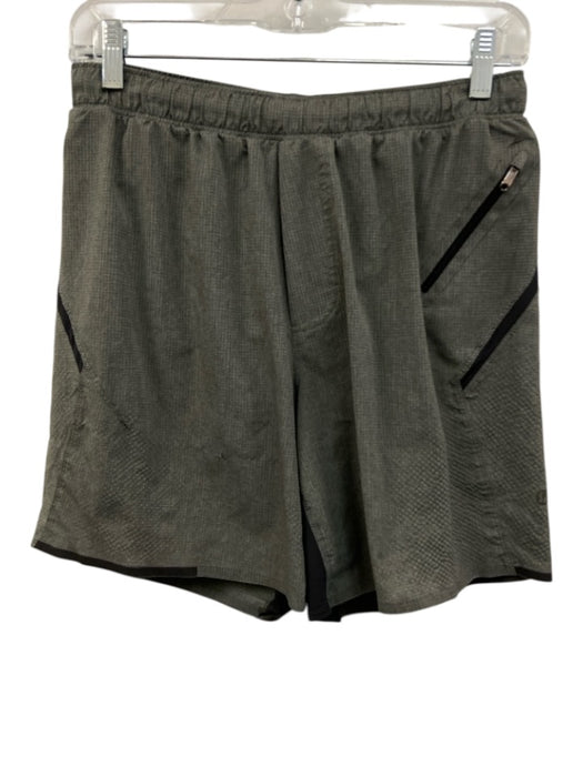 Lululemon Size Est S Gray Synthetic Grid Athletic Men's Shorts Gray / Est S