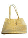 Brahmin Yellow Leather Croc Embossed Top Handles Bag Yellow / M