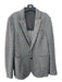 Nordstrom Gray Synthetic Solid Patch Pocket 2 Button Men's Blazer M