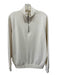 Soyaconcept Size M Cream Modal Blend Long Sleeve Zip Up turtle neck Sweater Cream / M