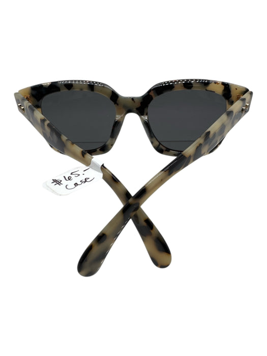Cynthia Rowley tortoise Acetate color block Square Wayfarer Sunglasses tortoise