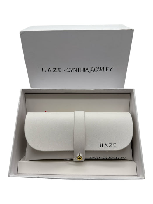 Cynthia Rowley tortoise Acetate color block Square Wayfarer Sunglasses tortoise